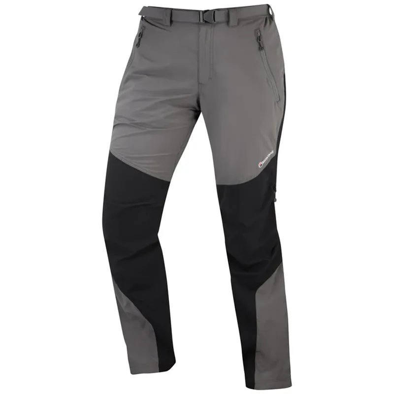 2022 Montane Terra Pants Mens Short Leg Softshell Trousers Grey