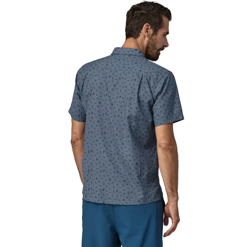 2024 Patagonia Back Step Shirt Men's Tiny Islands Utility Blue-2