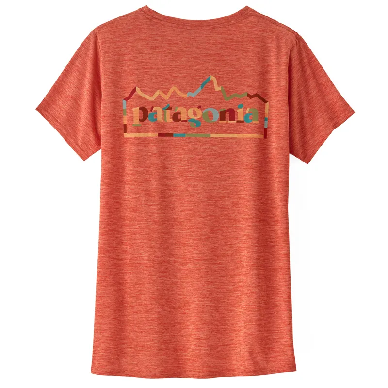 Patagonia Capilene Cool Daily Graphic Shirt Unity Fitz Womens Pimento Red X-Dye