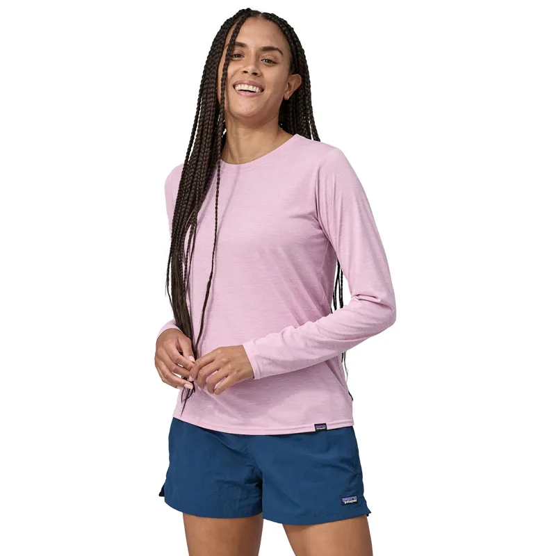 Patagonia L/S Cap Cool Daily Shirt Women's Light Milkweed Mauve X-Dye-1