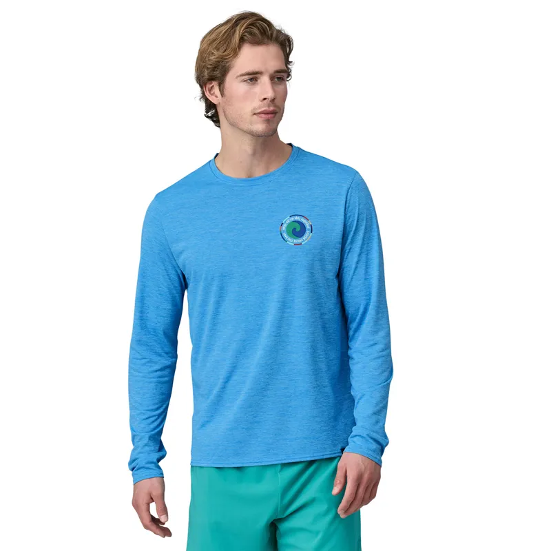 2024 Patagonia Long-Sleeved Capilene Cool Daily Graphic Shirt Men's Unity Fitz Vessel Blue X-Dye-1