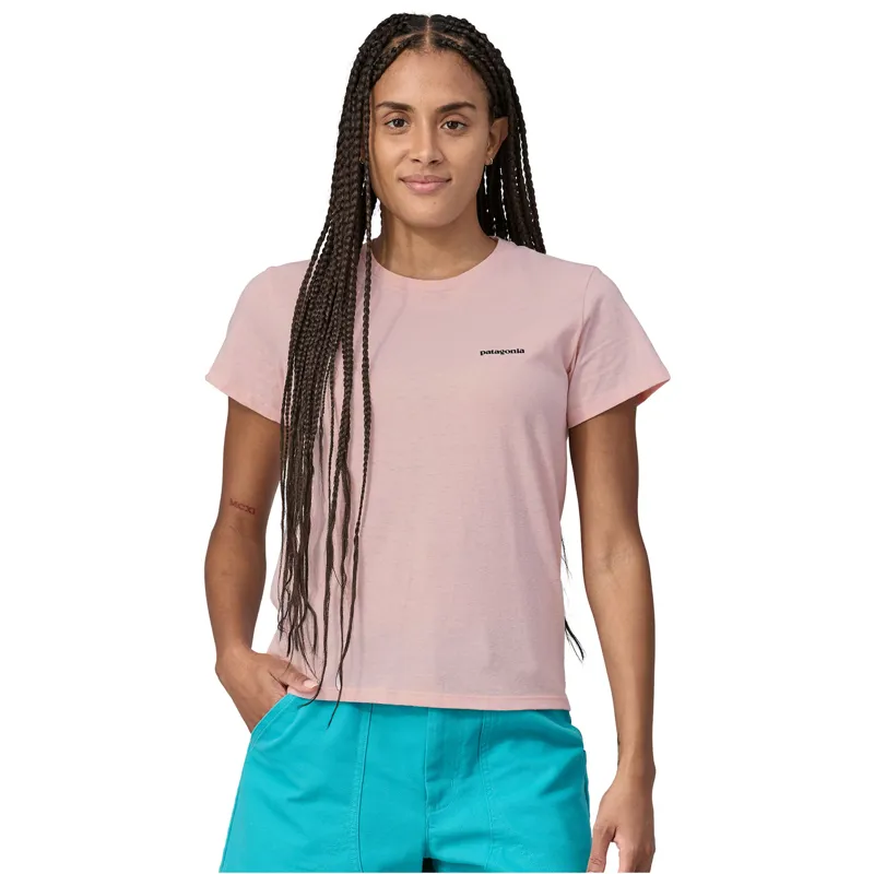 2024 Patagonia P-6 Logo Responsibili-Tee Women's Whisper Pink-3