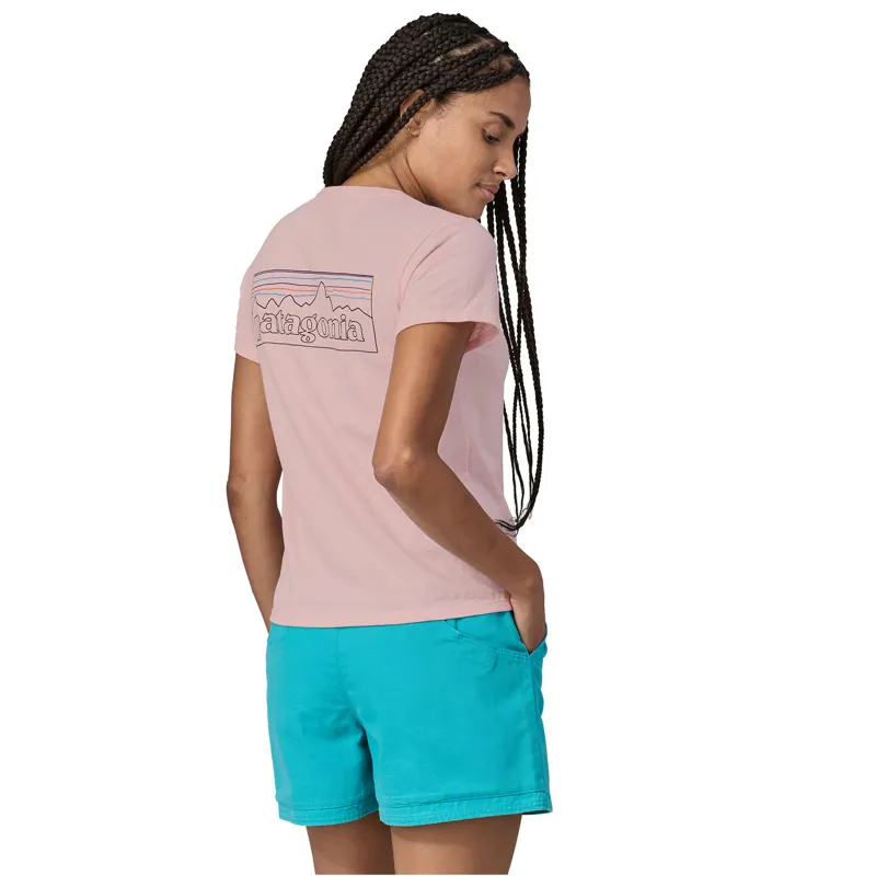 2024 Patagonia P-6 Logo Responsibili-Tee Women's Whisper Pink-1