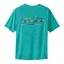 2024 Patagonia Capilene Cool Daily Graphic T-Shirt Mens Unity Fitz Subtidal Blue X-Dye