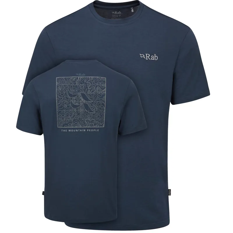 2024 Rab Crimp Elevation Tee Men's Tempest Blue