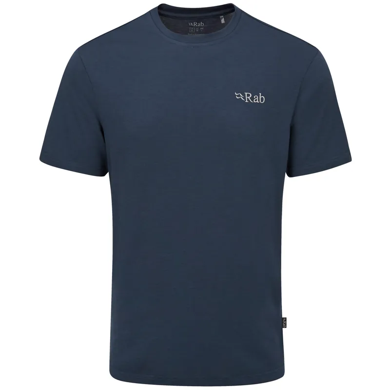 2024 Rab Crimp Elevation Tee Men's Tempest Blue-4