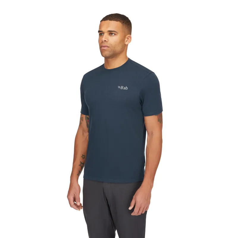 2024 Rab Crimp Elevation Tee Men's Tempest Blue-3