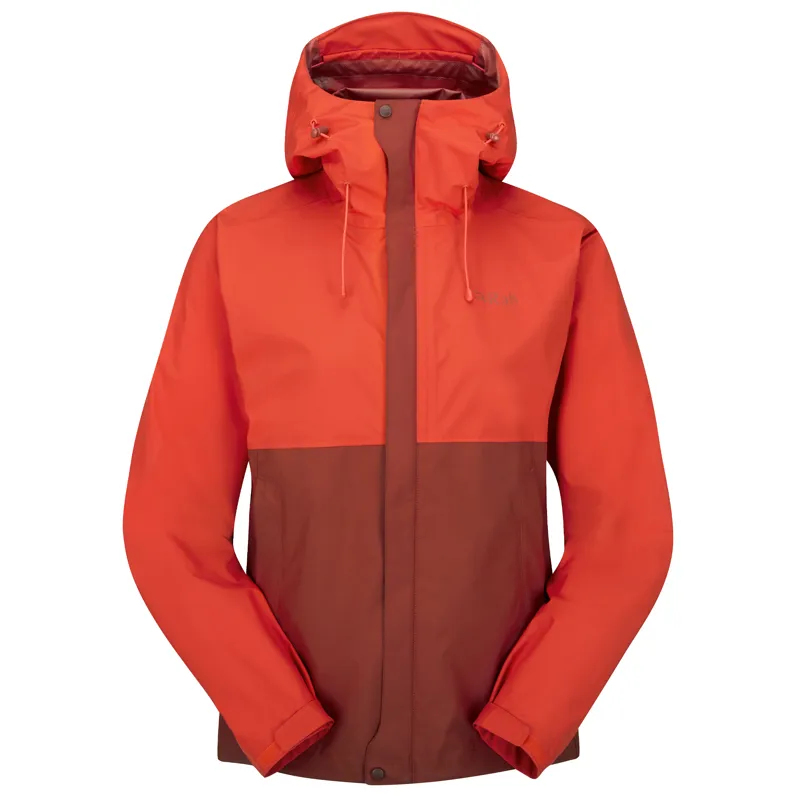 Rab Downpour Eco Women's Waterproof Jacket Red Grapefruit / Tuscan Red