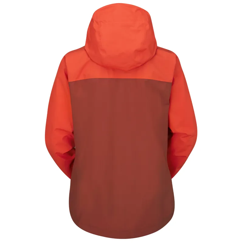Rab Downpour Eco Women's Waterproof Jacket Red Grapefruit / Tuscan Red-2