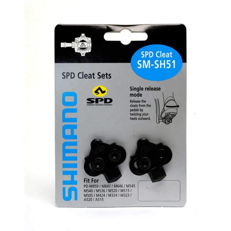 Shimano SH51 Cleats - Single Release Black