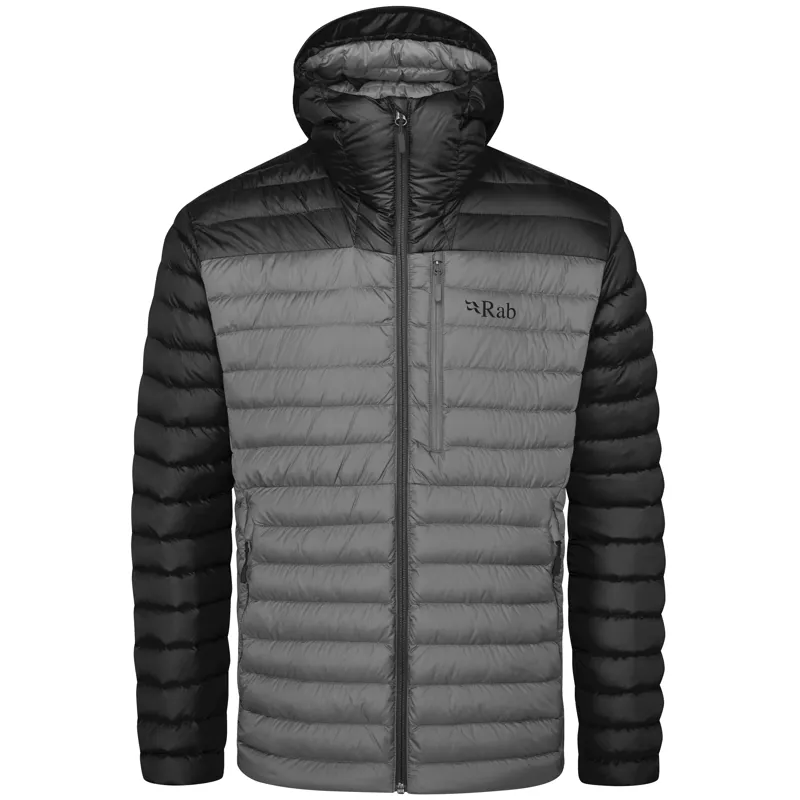 2023 Rab Microlight Alpine Jacket Mens Down Insulation Black Grey