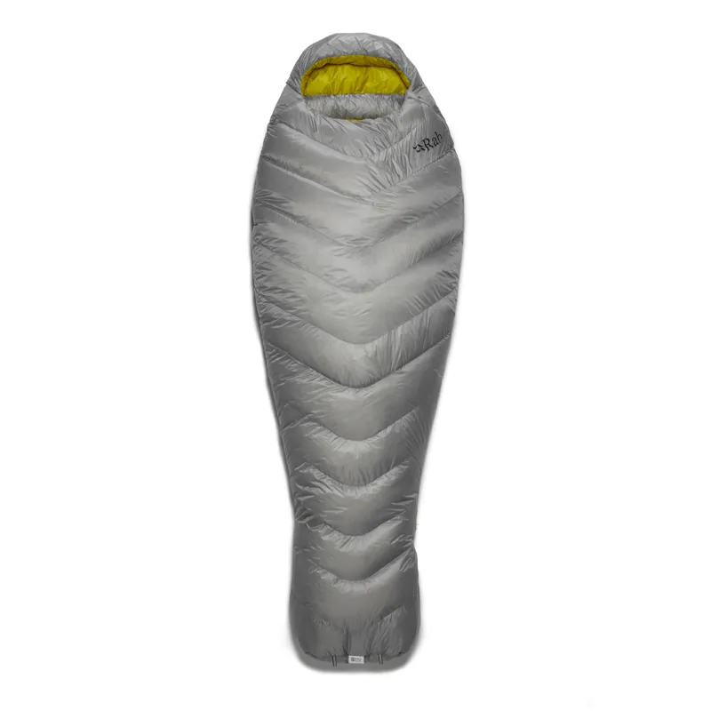 2023 Rab Mythic 200 Sleeping Bag 1C Rated Cloud Grey Left Zip