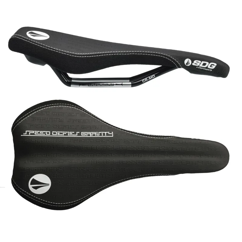 SDG Fly Mtn Cro-Mo Rail Saddle Black/ White