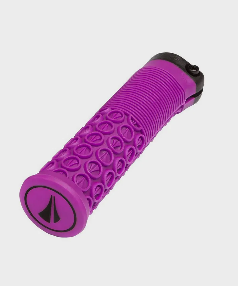 SDG Thrice Lock-On Grip Purple Handlebar Grip-3
