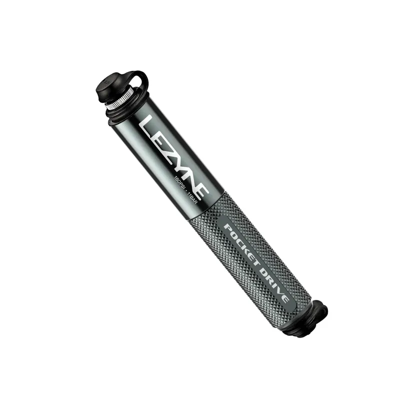 Lezyne Pocket Drive Lightweight Bicycle Pump - Grey