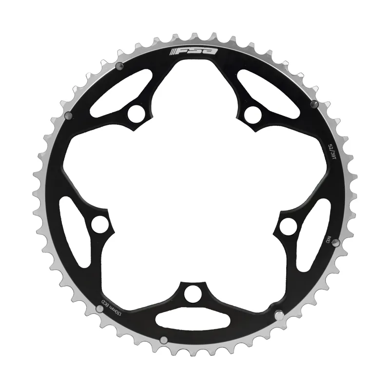 FSA Alloy Road Chainring 2x11 Black Polished 110bcd 34t