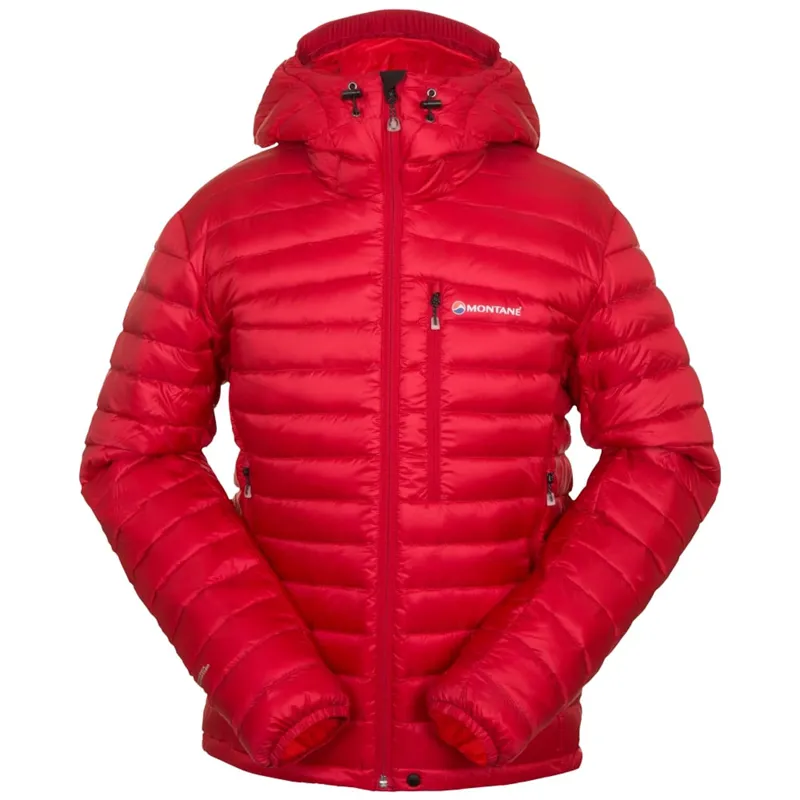 Montane Featherlite Jacket Mens Down Insulated Jacket Alpine Red