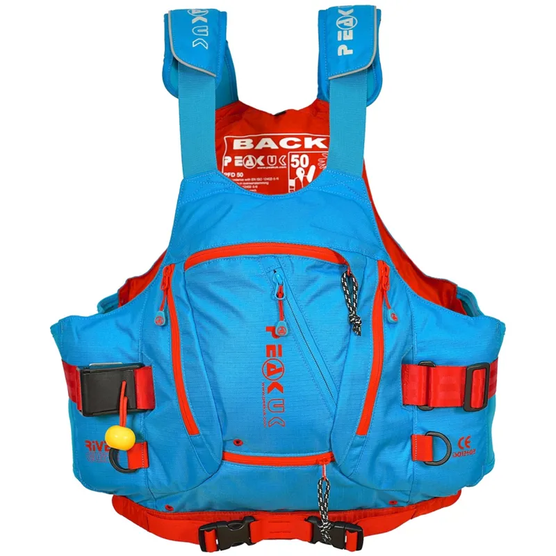 Peak UK River Guide Vest Womens PFD Blue White Water Bouyancy Aid