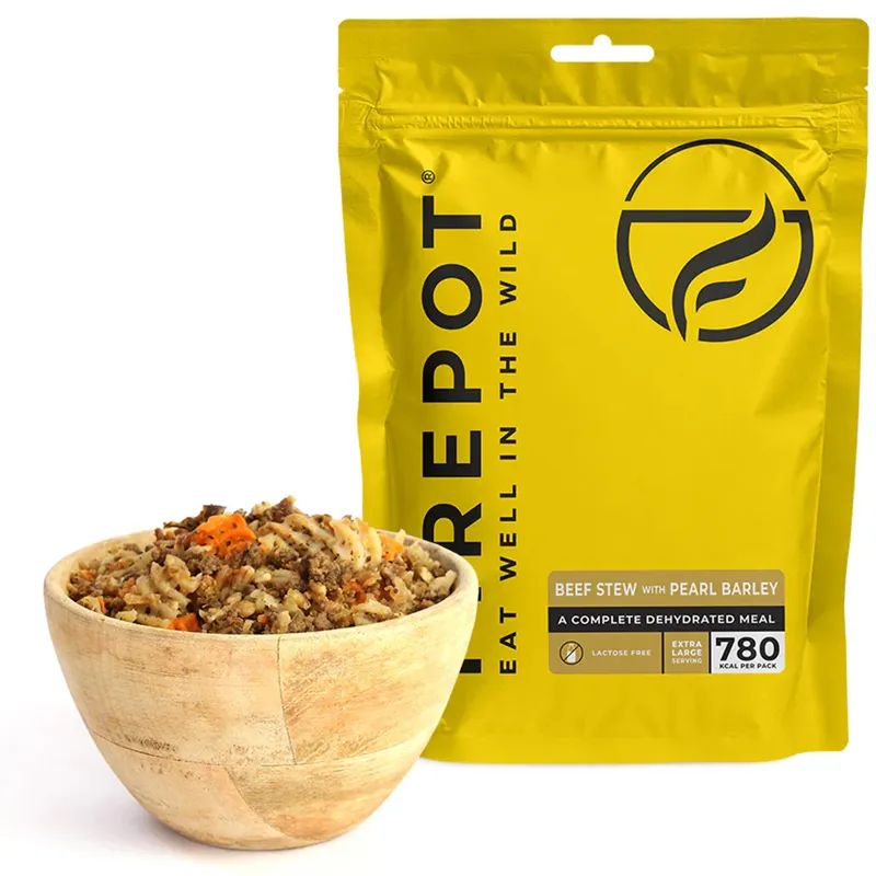 Firepot Beef Stew with Pearl Barley XL 165g Pack - 780kCal
