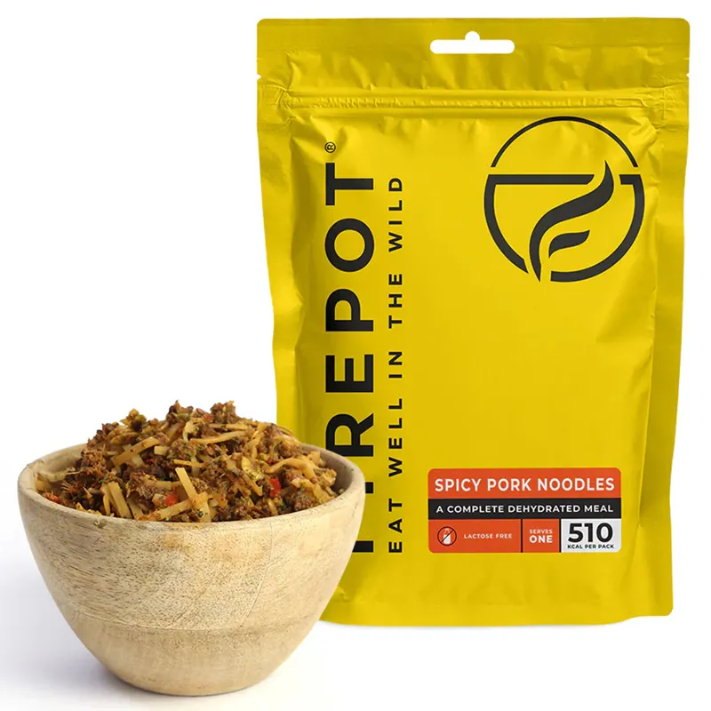 Firepot Spicy Pork Noodles 105g Pouch - 510kCal
