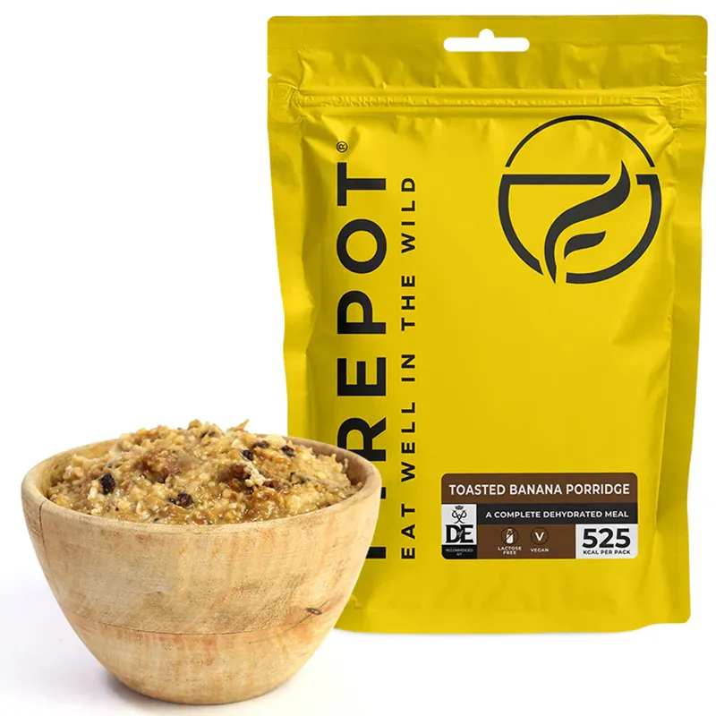 Firepot Toasted Banana Porridge 125g Pack - 510 kCal