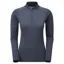 2023 Montane Dart Zip Neck Women's Long Sleeve T-Shirt Eclipse Blue