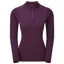 Montane Dart Zip Neck Women's Long Sleeve T-Shirt Saskatoon Berry