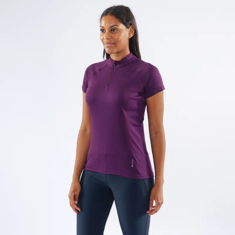 2023 Montane Dart Zip T-Shirt Women's Saskatoon Berry-1