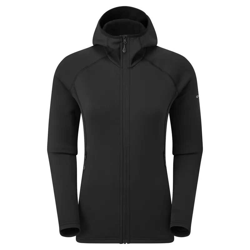 Montane Women's Fury Hooded Fleece Jacket Black-1