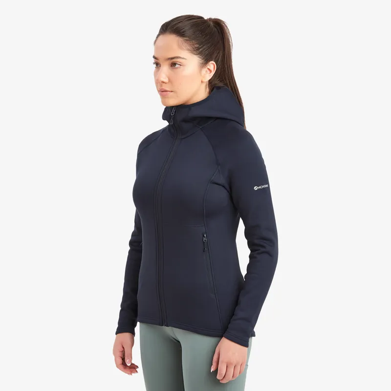 Montane Fury Hooded Fleece Women's Jacket Eclipse Blue