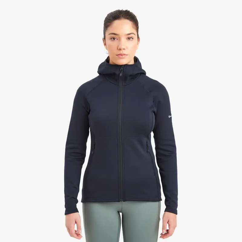 Montane Fury Hooded Fleece Women's Jacket Eclipse Blue-2