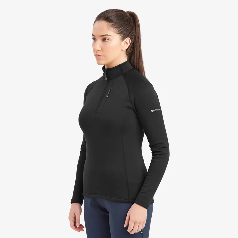 Montane Fury Pull-On Women's Fleece Jumper Black-1