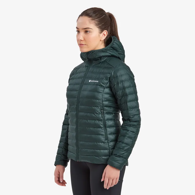 2024 Montane Icarus Hoodie Jacket Womens Synthetic Insulated Deep Forest Green-2