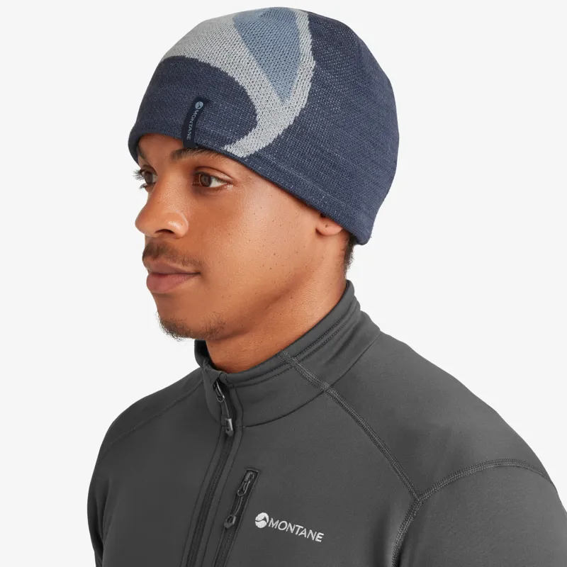 Montane Logo Beanie Hat Unisex One-Size Eclipse Blue-1