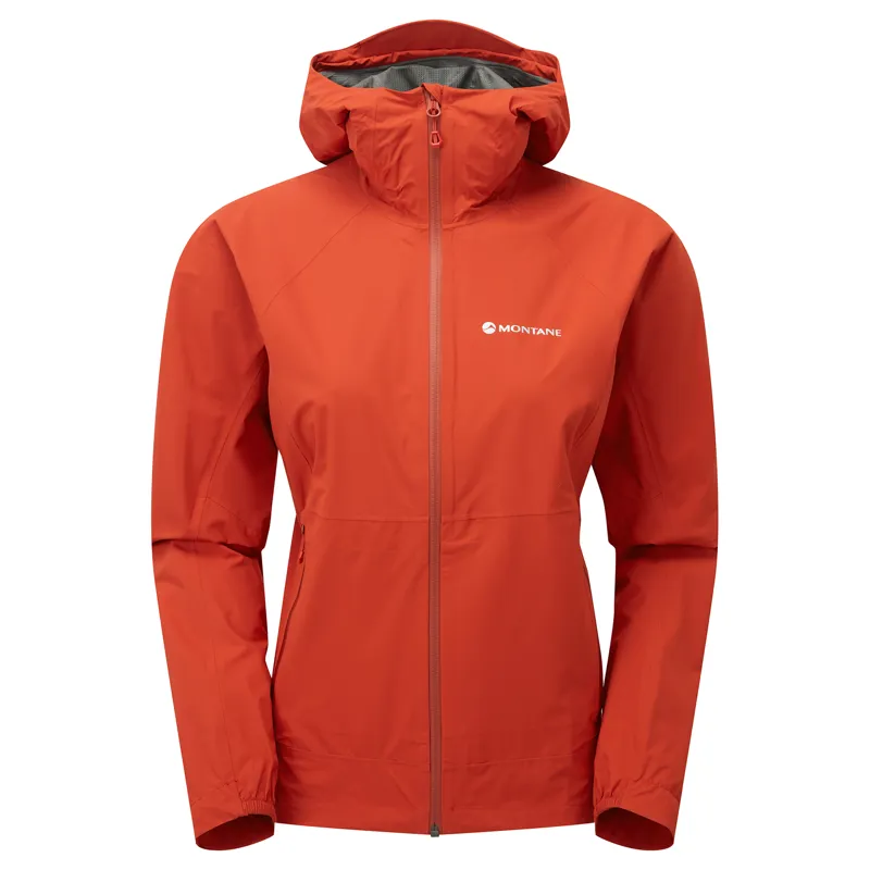 2024 Montane Minimus Lite Jacket Women's Waterproof Coat Saffron Red