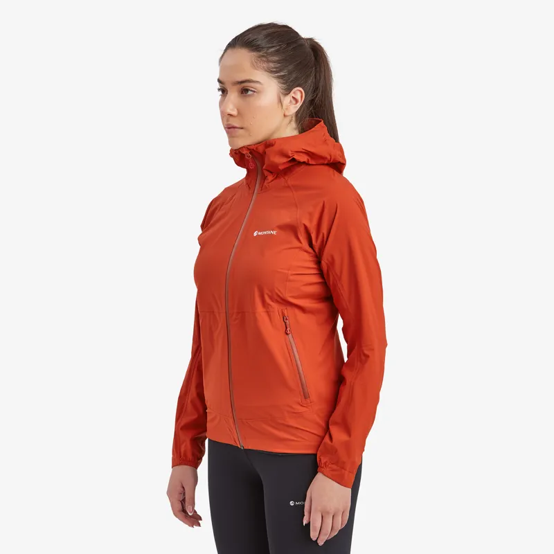 2024 Montane Minimus Lite Jacket Women's Waterproof Coat Saffron Red-1