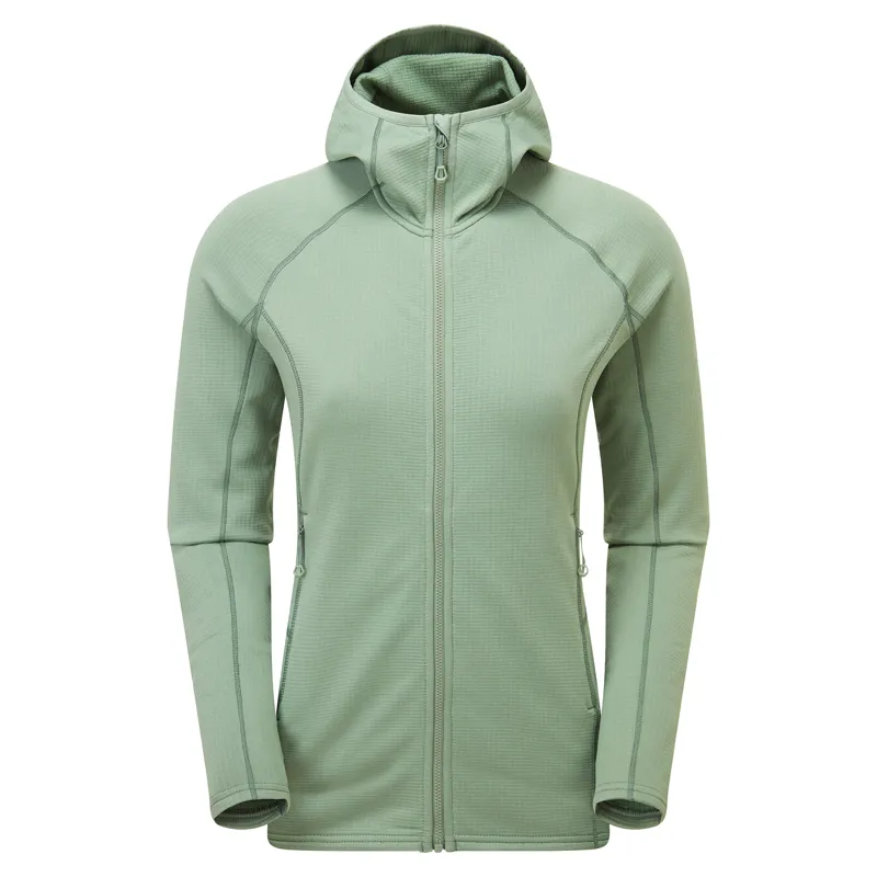 2023 Montane Protium Hoodie Women's Fleece Jacket Pale Sage Green
