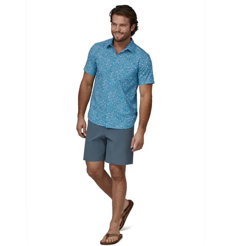 2023 Patagonia Go To Shirt Men's Block Party Lago Blue-1