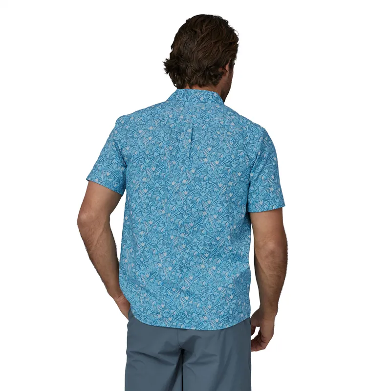 2023 Patagonia Go To Shirt Men's Block Party Lago Blue-3