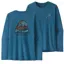 2023 Patagonia Long Sleeve Cap Cool Daily Women's Graphic Shirt - Waters Bayou Badge Wavy Blue