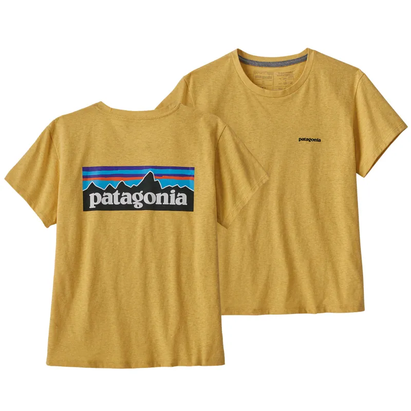 2023 Patagonia P-6 Logo Responsibili-Tee Women's Surfboard Yellow