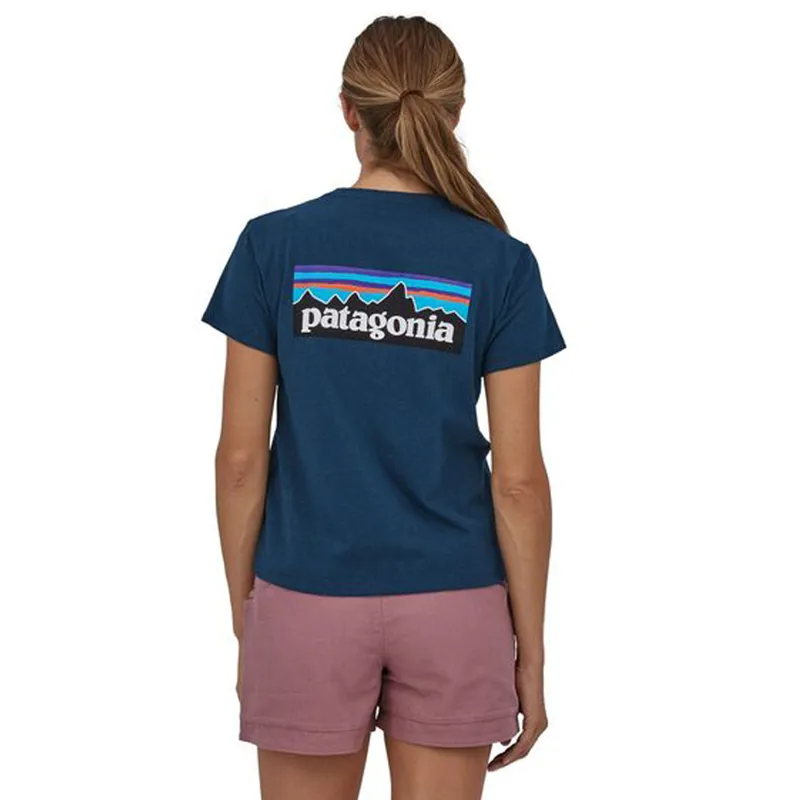  2023 Patagonia P-6 Logo Responsibili-Tee Women's Tidepool Blue-1