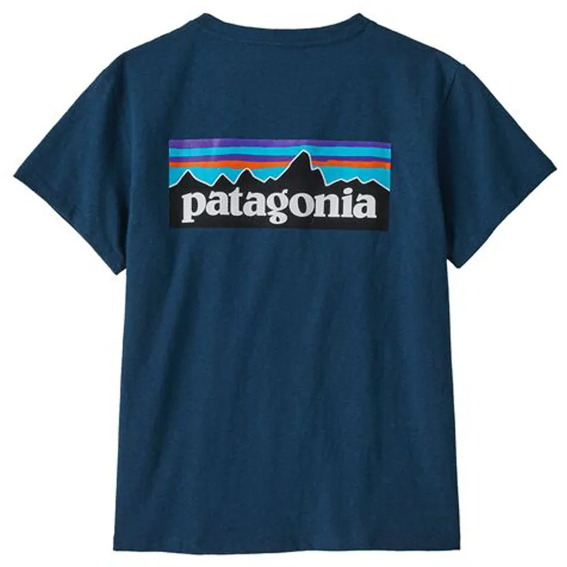  2023 Patagonia P-6 Logo Responsibili-Tee Women's Tidepool Blue-2