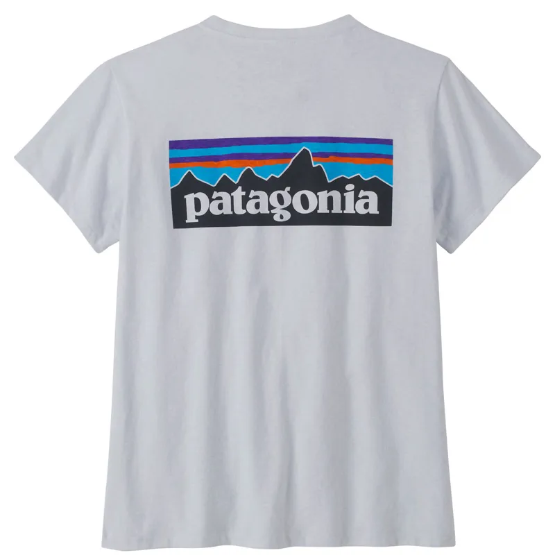  2024 Patagonia P-6 Logo Responsibili-Tee Women's White-2