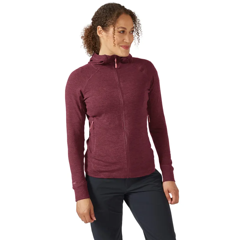 2024 Rab Nexus Hoody Women's Fleece Jacket Deep Heather-1