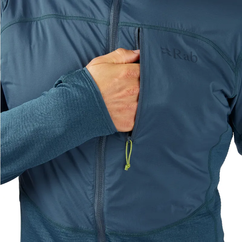 2023 Rab Ascendor Summit Hoody FZ Men's Fleece Jacket Orion Blue-2