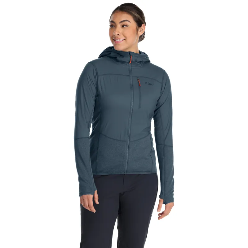  Rab Ascendor Summit Hoody Women's Fleece Jacket Orion Blue-2