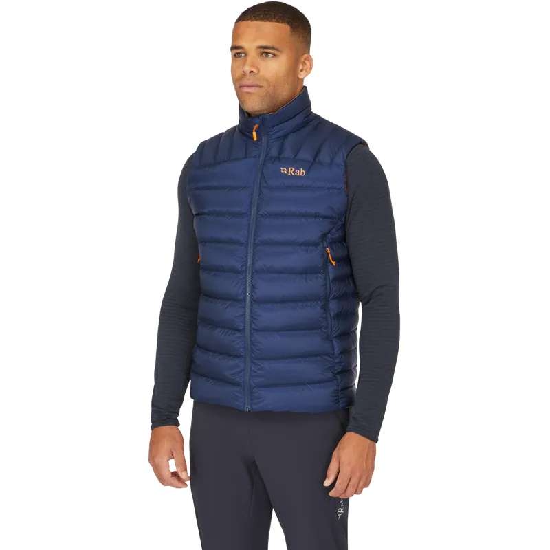 2024 Rab Electron Pro Vest Men's Down Filled Gilet Deep Ink Blue-1