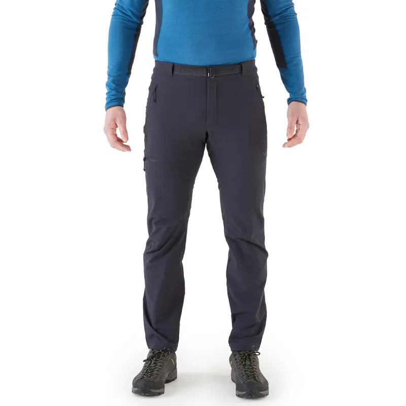 Rab Incline AS Pants Men's Softshell Trousers Short Leg Ebony-1