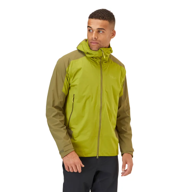 2023 Rab Kinetic Alpine 2.0 Jacket Men's Waterproof Jacket Aspen Green-1